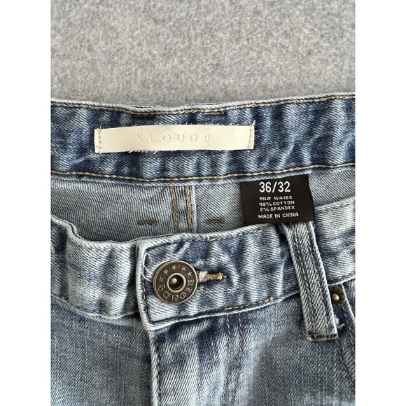 Kloud9 Jeans 36/32 Ripped Denim Neon Paint Splatter Streetwear Urban Hip Hip - Picture 3 of 12